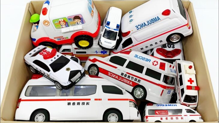 救急車のミニカーが走る！サイレンあり！緊急走行☆Ambulance minicar runs! Emergency run with siren