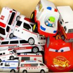 救急車のミニカー走る。緊急走行テスト！坂道走行☆ Ambulance minicar runs urgently on the slope!