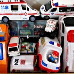 救急車のミニカー＆トミカ おかたづけコンボイ（警察トラック）緊急走行テスト｜Ambulances & Takara Tomy Cleanup Convoy & Police Cars!