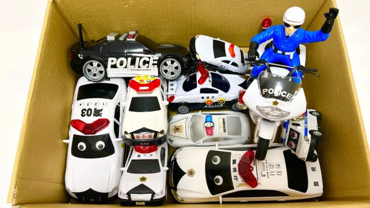 坂道走る『パトカー&白バイ』のミニカーで緊急走行テスト！サイレン鳴る！Emergency driving test with a mini police car running on a slope!