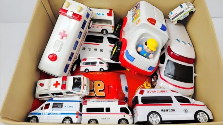 救急車（ミニカー）を坂道で走らせてみた！緊急走行テスト！サイレンあり☆ I tried running a toy ambulances! Slope driving test with sirens