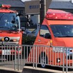 【名古屋市消防局北区管内   緊急走行】                                   タンク車・指揮車