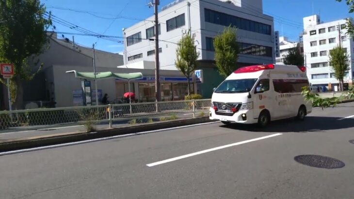 大阪市消防局救急車走行シーン