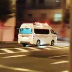 【緊急走行】救急出動‼ 熱帯夜の夜に傷病者発生。現場へ急ぐ救急２０１