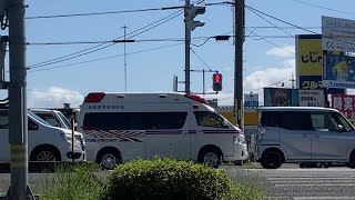 鳥取駅周辺を救急車が緊急走行