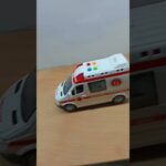 たくさんの『救急車』を箱にまとめ、坂道を走らせます☆緊急走行テスト！ “Ambulance” Minicar runs on a slope. Emergency driving #shorts