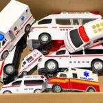 救急車のミニカー走る！緊急走行テスト。坂道走行です☆ Ambulance miniature car runs with sound in case of emergency!