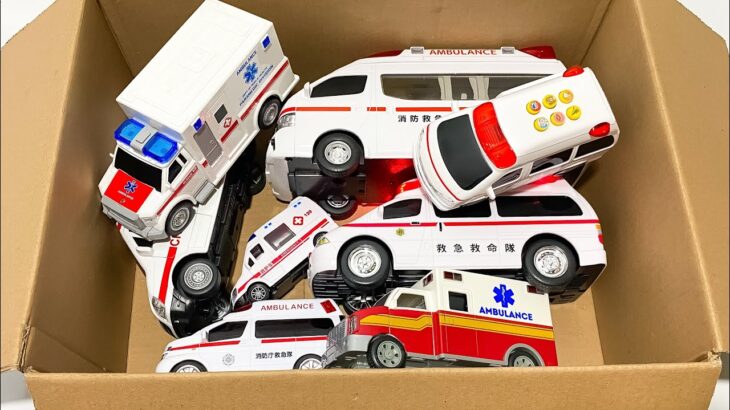 救急車のミニカー走る！緊急走行テスト。坂道走行です☆ Ambulance miniature car runs with sound in case of emergency!