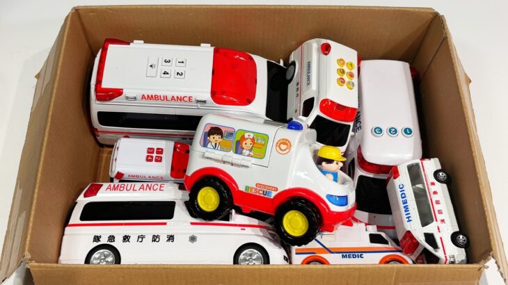 救急車のミニカー走る★緊急走行テスト★坂道走行です☆ Ambulance miniature car runs with sound in case of emergency!