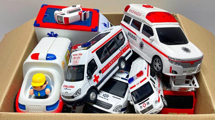 救急車のミニカー走る！緊急走行テスト。坂道走る☆ サイレンが鳴った。Ambulance minicar runs in an emergency! Slope driving test !!