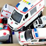 救急車パトカー消防車をチェック! 坂道を緊急走行するよ! Check out ambulance policecar bump truck! run on the slope.