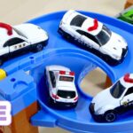 パトカー, 救急車, ダンプトラック たくさんのミニカーが緊急走行 | Police car, ambulance, dump truck minicars make emergency runs