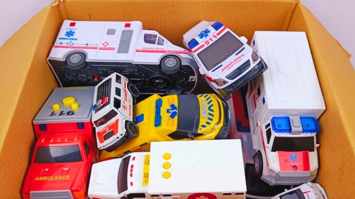 救急車のミニカー走る。緊急走行テスト☆坂道走行です｜ Ambulance miniature car runs with sound in case of emergency!