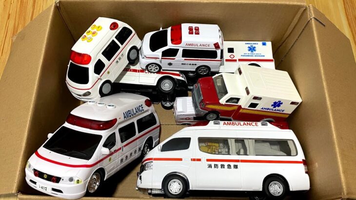 救急車のミニカー走る★緊急走行テスト★サイレンも鳴る♫ Ambulance minicar running★Emergency driving test★Siren also sounds♫