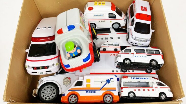 救急車のミニカー走る。緊急走行テスト！坂道走行☆Ambulance minicar runs in an emmergency! Slope driving test