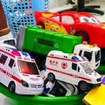 救急車のミニカー走る！緊急走行！坂道走行テスト Ambulance minicar runs on a slope with sirens sounding!