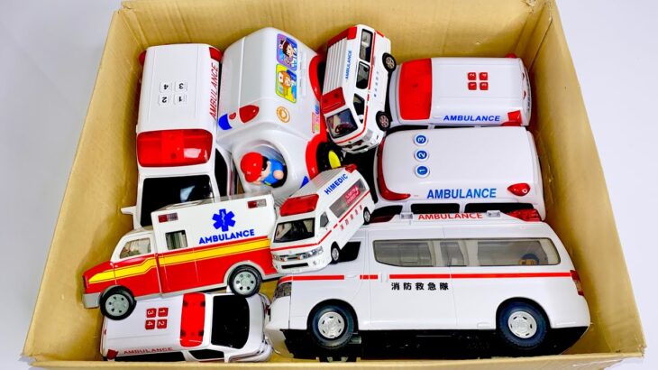 救急車のミニカー坂道発進！緊急走行テストしました☆ambulance minicar