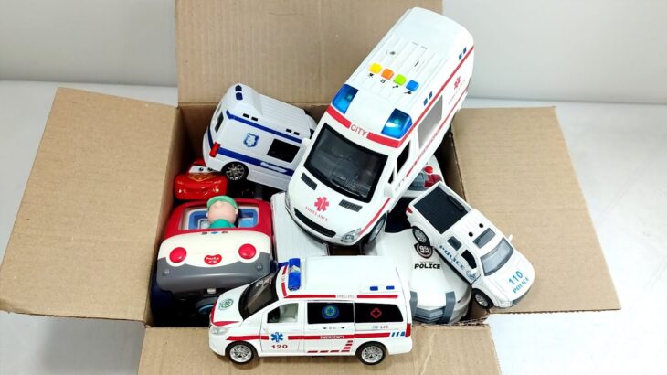 救急車を箱にまとめ､坂道を走らせた! 緊急走行テスト | “Ambulance” Mini police car runs in anemergency. Slope driving test