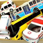 救急車とバスのミニカーが走る！サイレン鳴る！緊急走行テスト！Ambulance and bus minicars are tested for emergency driving!