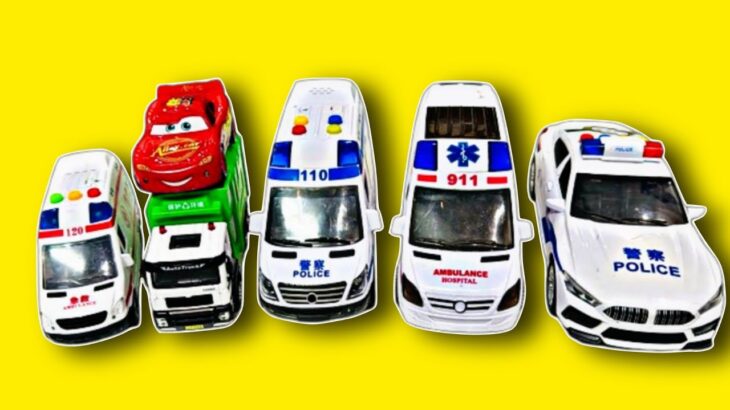 救急車のミニカー走る！緊急走行テスト。坂道走る☆Ambulance minicar runs in an emergency! Slope driving test