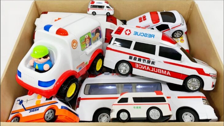 救急車のミニカー走る！緊急走行テスト。坂道走る☆Ambulance minicar runs in an emergency! driving test.