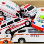 救急車のミニカーが走る！緊急走行☆坂道走る｜Ambulance minicar runs on the slope! Emergency driving test!