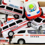 救急車のミニカーが走る☆緊急走行☆サイレン鳴る！ Ambulance minicars run. Emergency driving test with sirens!