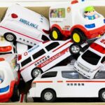 救急車たちが坂道走る。緊急走行テストでサイレンも鳴るよ！トミカ。Ambulances un uphill. Emergency driving test. Siren sounds | Tomica.