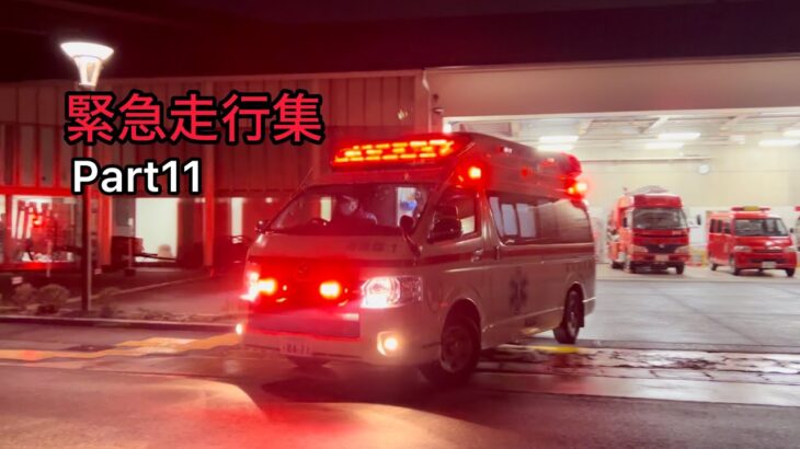 【消防・警察車両】緊急走行集　Part11(22)