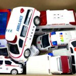 救急車の大小様々なミニカーが走る！緊急走行テスト｜Various Ambulance Mini Cars Running with Sirens Blaring!