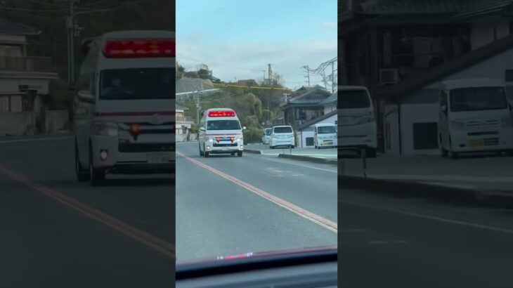 🚨淡路広域消防事務組合🚨響き渡るサイレン🚨救急車🚨緊急走行🚨赤色灯🚨　#shorts