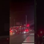 南越消防組合東消防署 消防車が夜の10時に火災通報で緊急走行🚨 #福井県 #緊急走行