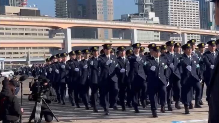 🚨入場行進🚨令和7年兵庫県警年頭視閲式🚨兵庫県警🚨メリケンパーク🚨