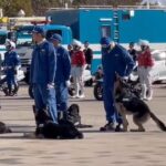 🐕年頭視閲式で退屈する警察犬笑🐕　令和7年年頭視閲式🚨