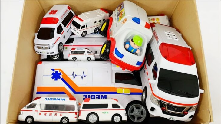 救急車のミニカー道走る。緊急走行テスト｜Ambulance miniature car runs urgently. Emergency driving test!