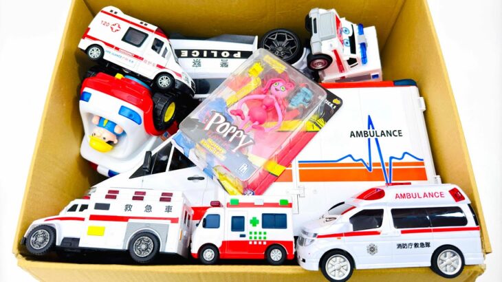 Ambulance minicar runs in an emergency! Slope driving test 救急車のミニカー走る！緊急走行テスト。坂道走る☆