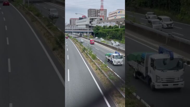 🚨高速道路を走る消防車両が格好良い🚨消防車🚨レスキュー車🚨消防車両🚨消防庁🚨　#shorts