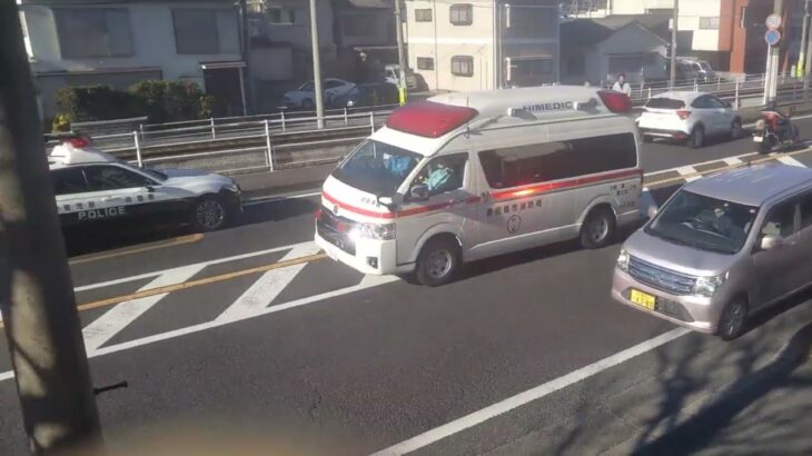 【緊急走行】納車されたばかりの救急車!鹿児島市消防局中央本署救急隊