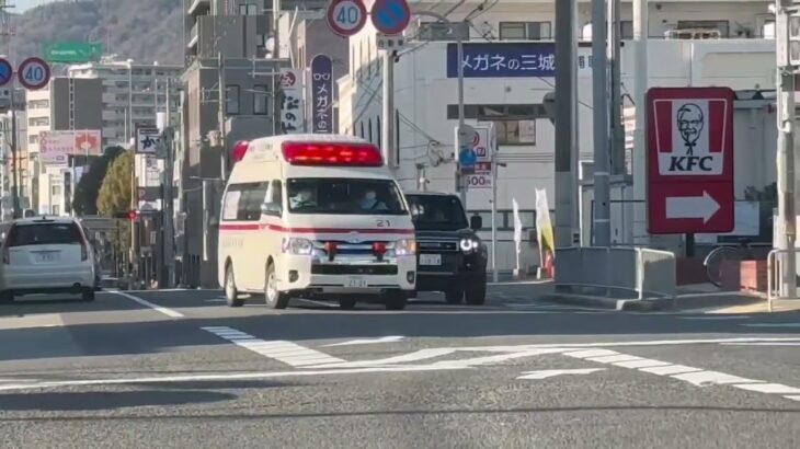 🚨響き渡るサイレン🚨救急車🚨緊急走行🚨池田市消防本部🚨