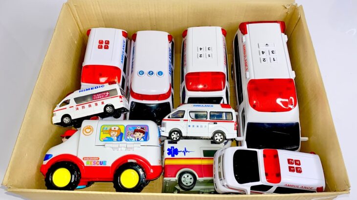 救急車のミニカー緊急走行テストしました☆サイレン有り！ambulance minicar