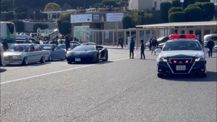 🚨旧車軍団と話をする警察官🚨高速道路交通警察隊🚨兵庫県警🚨パトカー🚨