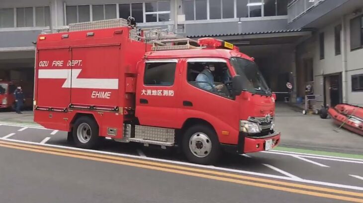 先着救急隊からの応援要請！ポンプ車が緊急走行で現場へ向かう！