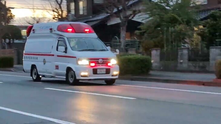 米子消防署 救急1号車 緊急走行