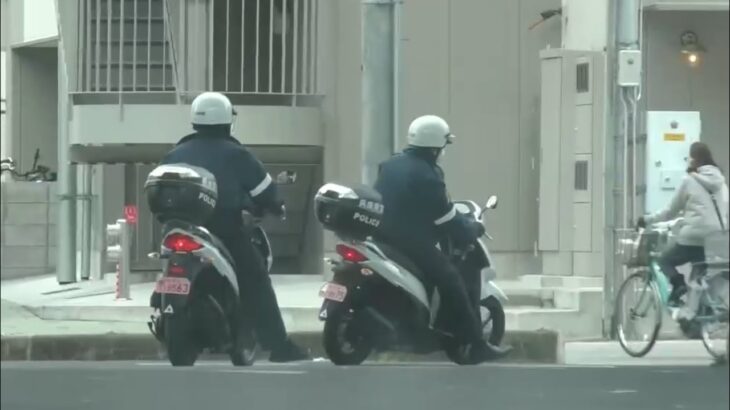 🚨警察バイクが2台🚨兵庫県警🚨パトロール🚨警察官🚨