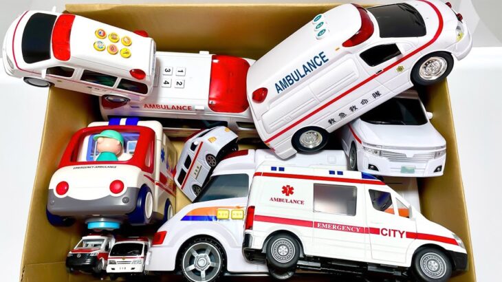 救急車☆サイレン鳴らしてミニカー走ります！緊急走行テスト！坂道を走るAmbulance Mini Car: Siren Test & Downhill Race