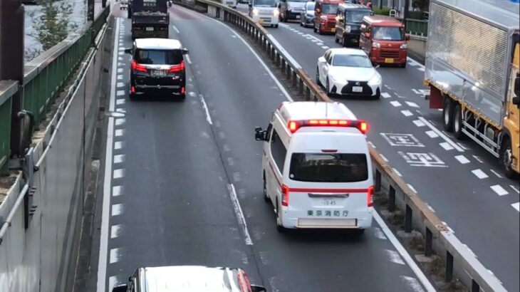 【緊急走行】東京消防庁   PARAMEDIC救急車