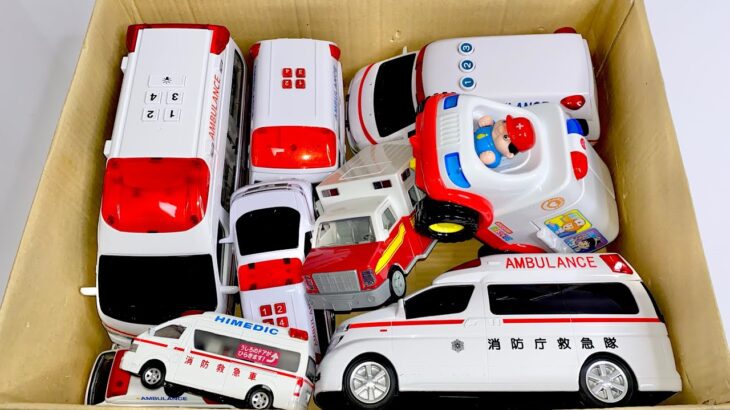 救急車のミニカー坂道走行☆緊急走行テスト☆サイレンチェック☆ambulance minicar