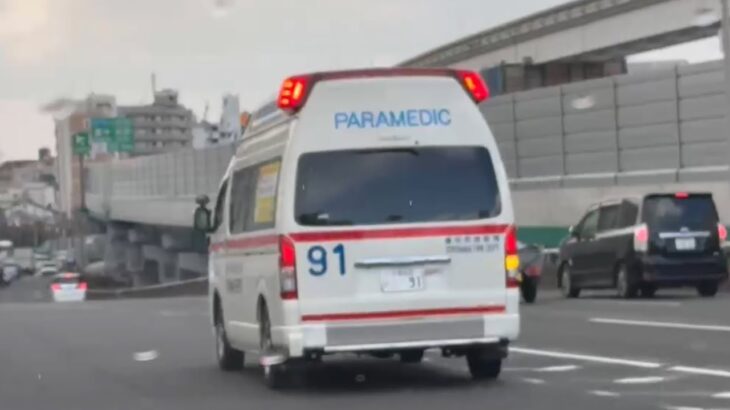 🚨響き渡るサイレン🚨豊中市消防局🚨救急車🚨緊急走行🚨赤色灯🚨