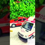 救急車のミニカー走る！緊急走行！坂道走行テスト Ambulance minicar runs on a slope with sirens sounding!