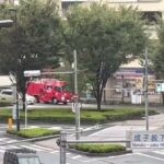 救急車　ポンプ車　緊急出動　雨降る日のPA連携　宮園1 中野　中野坂上#緊急走行 #新宿 #東京消防庁 #ambulance #fire engine #รถดับเพลิง